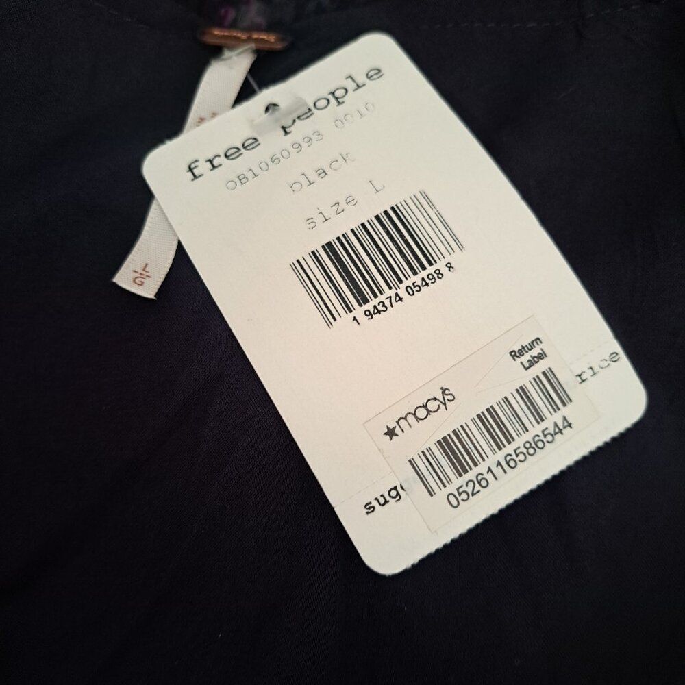 Free People Closer To The Heart Tiered Floral Women's Dress Coquet Boho Multi L - Picture 8 of 9